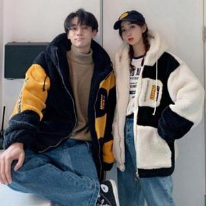 [라일리] Rly 남성 뽀글이 데일리 여성 후드 보온 플리스 집업 커플