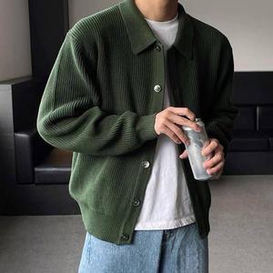 [BZJL5UFB_4C]Anfechtung 남성 니트 카라넥 가디건 자켓