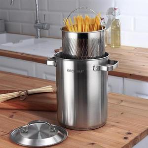 [키친아트] 스텐 멀티팟 4.3L 인덕션 면삶는 국수 어묵 파스타 냄비