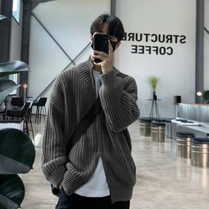 [라일리] Rly 남성 2컬러 가을 포근한 투웨이지퍼 집업 니트가디건