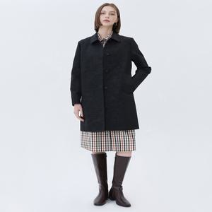 닥스 여성 24SS [추가세일][BEST][스테디셀러]블랙 체크 하프코트 WKCO4BE13BK