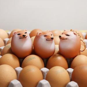웃긴 시바 시바견 시바이누 계란 스퀴시 키링 [킹받는 쓸모없는 쓸데없는 쓸없선 신박한 특이한 선물 피규어 인싸템 스트레스해소 말랑이 인형 볼]