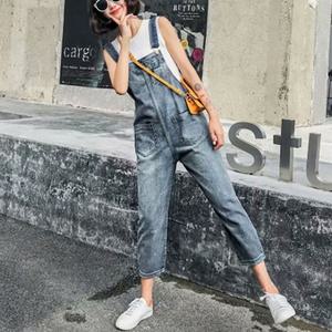 스타일리쉬한 캐주얼 패션 여성 데님 청 멜방 팬츠