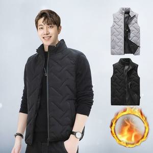 [라일리] Rly 1+1 경량 누빔 조끼 남성 퀼팅 이너 다운 패딩
