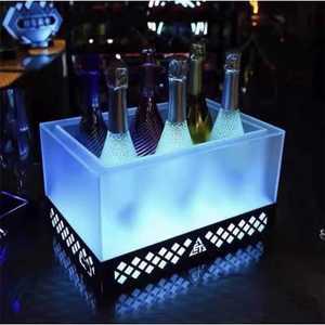 LED 아이스 버킷 와인 양주 맥주 쿨러 바스켓 쿨러 A