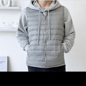 남자오리털 남성상의 데일리 경량패딩조끼 조끼 보온