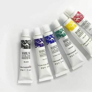 [하프클럽/셀러허브_여성트랜드패션]마블링 물감 전공 졸업 작품 색칠 6색 12ml