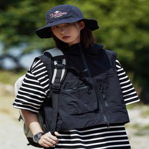 일본식 다용도 낚시 조끼 반팔 복 구명 바다