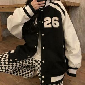 [오노마] ONM 여성 배색포인트 봄가을 데일리 스포티 느낌 야구점퍼