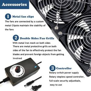 컨트롤러로 120mm 3000RPM 팬 냉각 Btc 기계 섀시 워크스테이션 캐비닛 라디에이터 서버