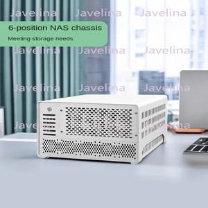 2024 NAS 섀시, 미니 컴퓨터, 블랙 소형 홈 하드 드라이브, 10 베이 서버, ITX 전체 PCIE, 신제품