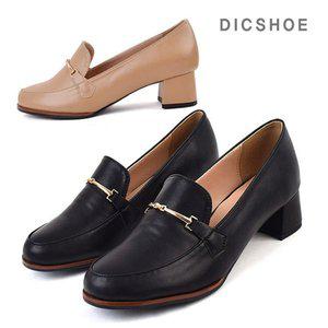 [딕슈] 여성 미들굽 비죠 펌프스 구두 5cm LFWZ629