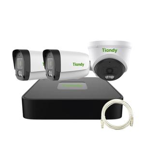 Tiandy 200만화소 2MP IP카메라 자가설치 세트 실내 1대 실외 2대 하드미포함