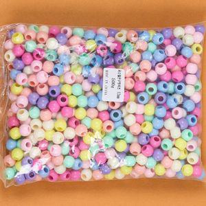 큰구멍비즈500g 비즈 구슬 세트 컬러 유아 어린이 팔찌 만들기 키트