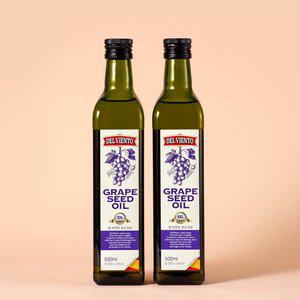 [기타]델비엔토 포도씨유 500ml X 2병 스페인산 프리미엄 오일 식용유 안전포장