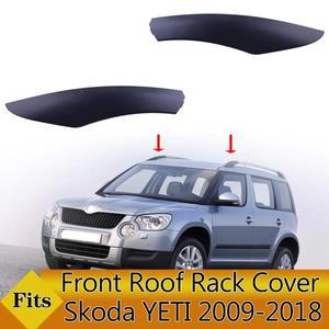 루프캐리어 호환 자동차 루프백 바스켓 박스 스코다 예티 SUV 2009-2018 교체용 프론트 루프 랙 커버 러기