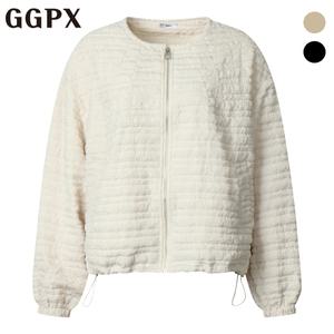 [롯데백화점]지지피엑스 노카라 크랙 엠보 스트링 점퍼 (GP1JP010F)