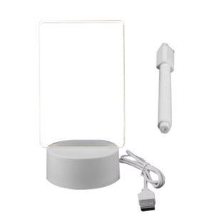 아크릴 탁상 조명 보드 투명 네온보드 USB LED 메모등