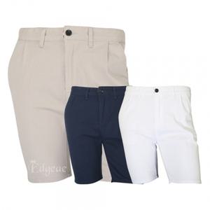 엣지애 남성 삼색테잎 포인트 심플 면반바지 MCPIC8040S1