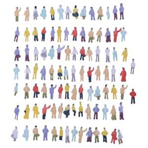 페인트 모델 기차 사람 피규어, 체중계 N (1-150), 100 개, 신제품