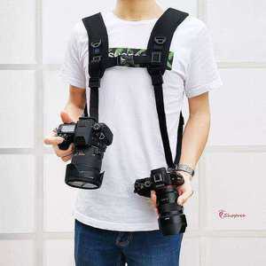 DSLR 카메라 어깨 스트랩 벨트 듀얼 휴대 체스트jkl094