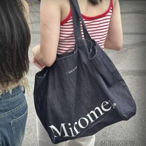 가벼운가방 쇼퍼백 에코백 휘뚜루마 인디고데님 모나크듀 연예인에코백 여성숄더백 여