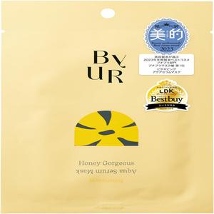 ByUR 바이 페이스팩 시트 마스크 개인 포장 보습 모공 아쿠아 에센스 세럼 1장 플램프 꿀 V1