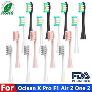 Oclean X PRO Z1 One Air 2 SE P5 소닉 전동 칫솔 헤드 듀폰 소프트 브리 슬 노즐 용 4pcs 교체 브러시