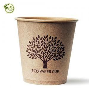 [OF51Q623]ECO 종이컵 6 5 커피색 50개 1줄 색상 랜덤