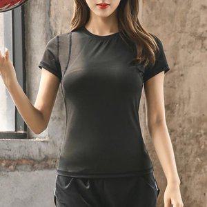 고품질 KKJN S77 여자헬스반팔요가복 져지 S 상의 트레이닝 여자요가복 바람막이자켓 시원한 (WFHL7CD)