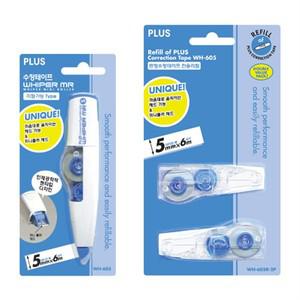 플러스 화이퍼MR 수정테이프 WH-605 WH-605R-2P 낱개