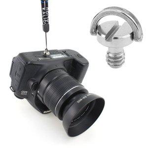 고품질 DSLR 카메라 D링 스크류 볼트 나사 플레이트 모노포드 모노포드 동영상 SUS 숄더스트랩 (WFHOJK6)