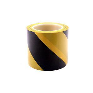 안전 표시 테이프 100mm 33M 라인 마킹 황흑 위험 띠 스티커 충돌 경고 표시용 바닥 코너 사선 안전테이프