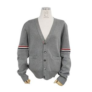 톰브라운 코튼 밀라노 스티치 암밴드 가디건 라이트 그레이 MKC310A Y3007 055