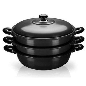 고품질 국산 찜솥 찜냄비 찜통 찜기 알루미늄 냄비 3단 34cm 찜기냄비 3단찜솥 3단찜냄비 (WFHQH2K)