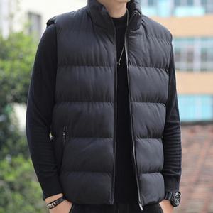 남자 데일리 경량 하이넥 심플 패딩 집업 조끼 OC-VEP-SWFGVV6U