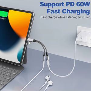 30W 초고속 충전 지원 c타입 듀얼 젠더 3.5mm 감성폰