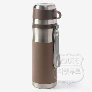 차망 보온병 브라운 1L 차단 거름망