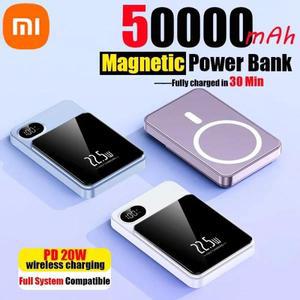 Xiaomi 50000mAh 무선 자기 보조베터리 22.5W iPhone Huawei Samsung 2024 용 고속 충전 휴대용 배터리 New