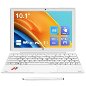 ECOHERO 2-in-1 탈착식 터치 스크린 노트북 8GB DDR4 RAM 128GB SSD 10.1인치 윈도우 11 태블릿 키보드 포