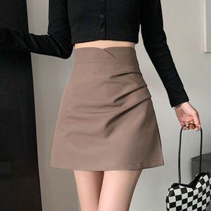[하프클럽/]데일리 셔링 치마 하이웨스트 스커트