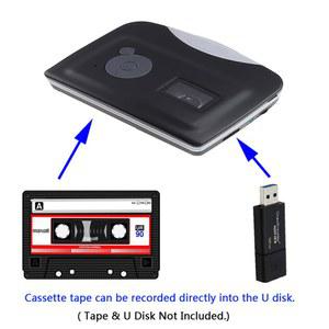 카세트 카팩 테이프 휴대용 플레이어 MP3 변환기 레코더 오디오 이어폰 포함 USB 플래시 드라이브로 변환