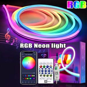 무대 조명 싸이키 USB 방수 리본 테이프 네온 블루투스 리모컨 홈 데코 RGB 스트립 줄조명 라이트 1m 2m 3m 5m