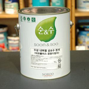 순&수 데코플러스 4리터 냄새NO 친환경페인트