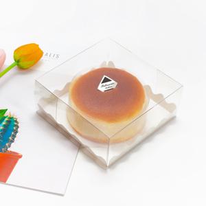 투명 치즈케익 타르트 투명 PET박스(+물결받침) 10개