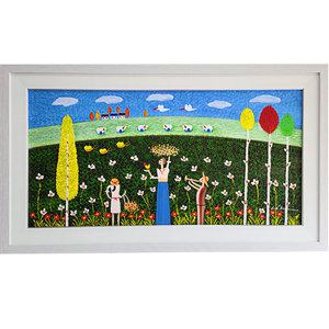 김종남 화가 행복 그림 현관 복도 거실 액자 유화 그림 액자 20호
