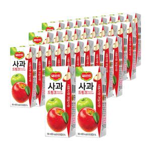 (박스)델몬트 사과드링크190ml 32팩 대용량 소풍 간식