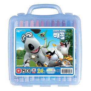 KDC)동아)크레파스(24색/남)