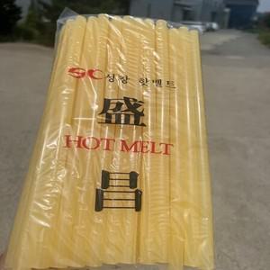 11mm 1kg 글루건심 노랑 노란색 황색 강력 글루스틱 성창핫멜트 1봉 낱개 약35개