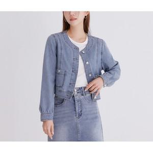 [롯데백화점]로엠 라운드 데님 자켓(2colors)_RMJKE24G18